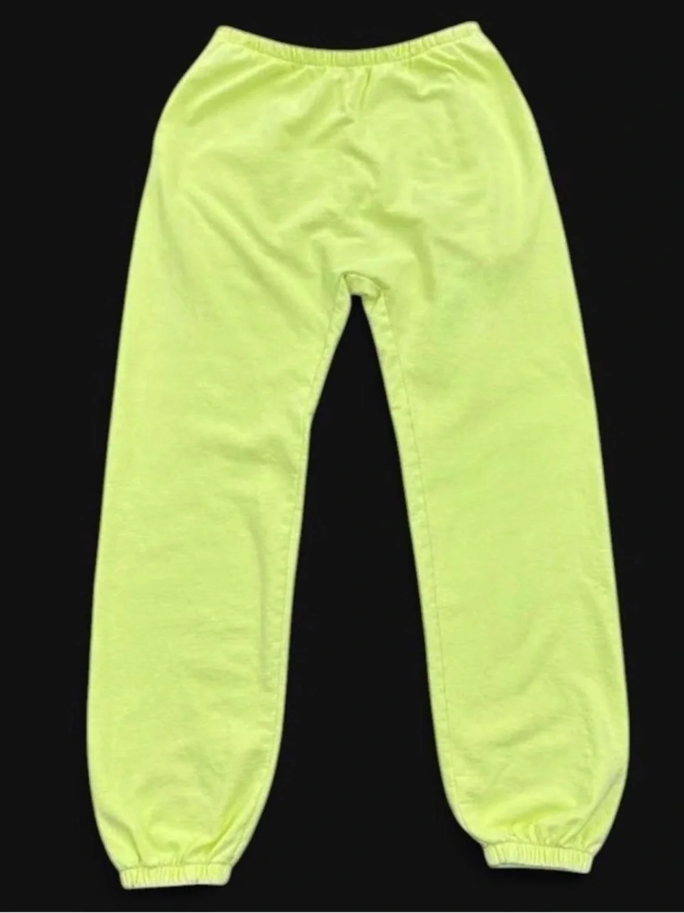 NEW YEEZY SAMPLE NEON GREEN SP-06 CUFFED SWEATPANTS SIZE 2